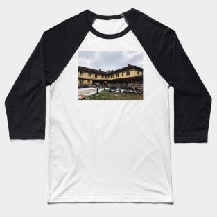 Old Railroad Station in Wintry New England Baseball T-Shirt